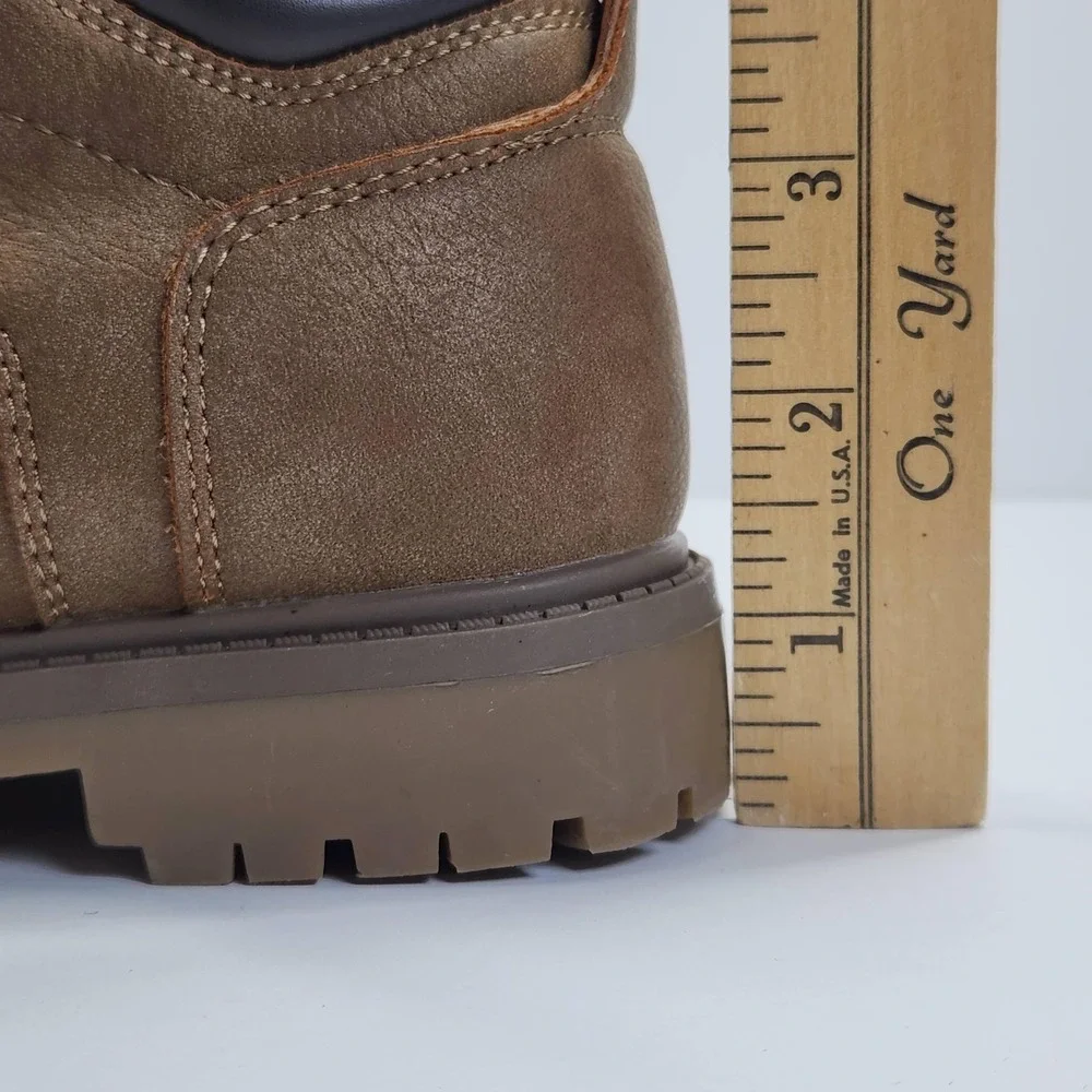 Eddie Bauer Boots Kids Size 12 Brown Hason Winter Combat Lace Up Ankle Lug Sole